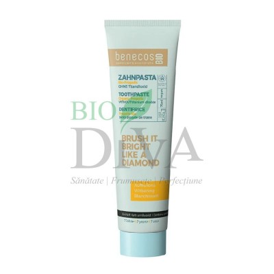 Pastă de dinți bio cu mentă, fără dioxid de titan Benecos