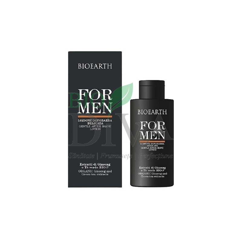 Aftershave cu ginseng și ceai verde Bioearth 100ml