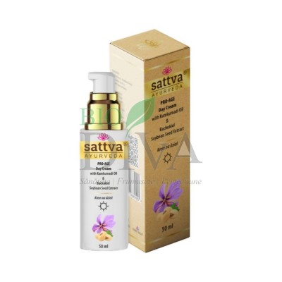 Crema de fata antirid de zi cu bakuchiol si kumkumadi 50ml Sattva Ayurveda