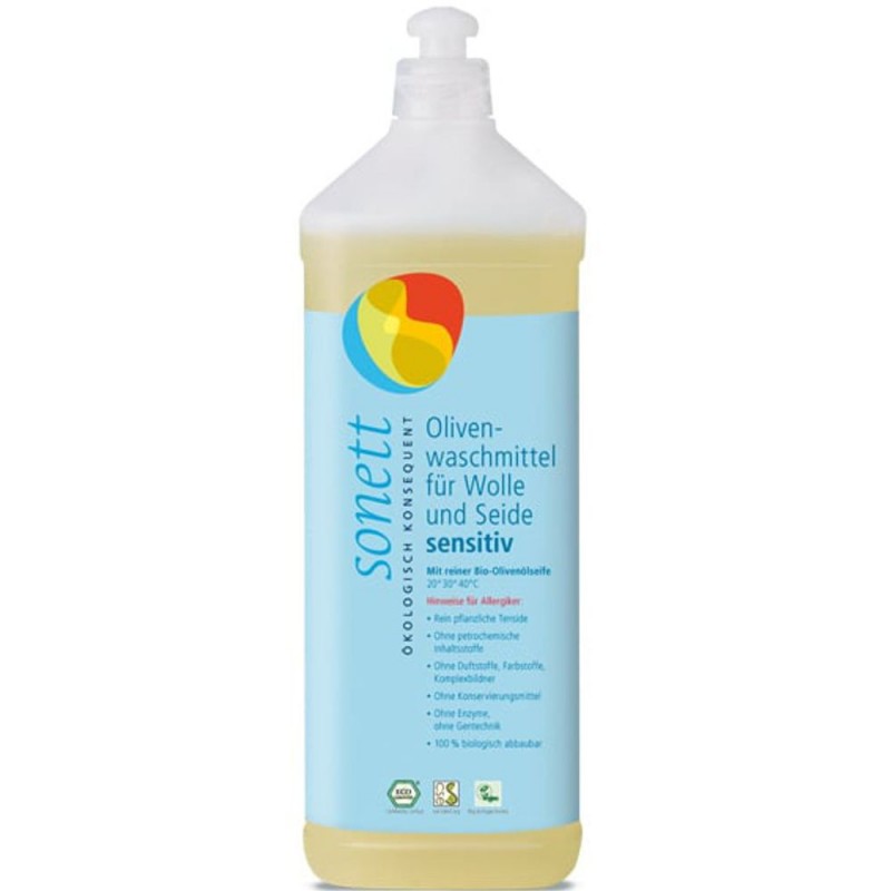 Detergent ecologic lichid pentru lână și mătase sensitiv SONETT