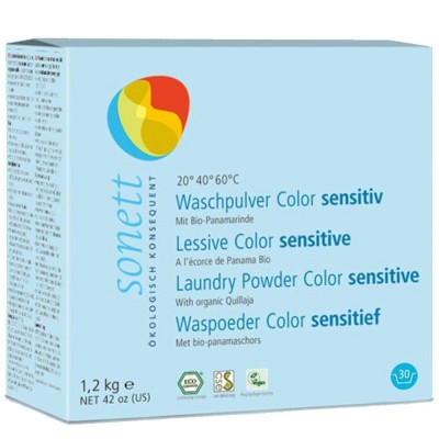 Detergent ecologic praf pentru rufe colorate sensitiv Sonett