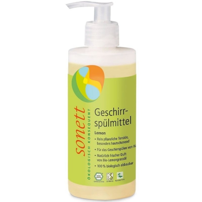 Detergent ecologic pentru spălat vase cu lămâie 300ml SONETT