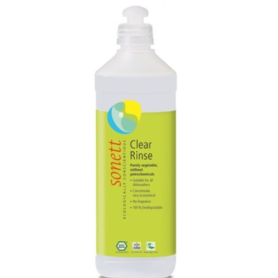 Soluție ecologică pentru clătire vase în mașina de spălat vase Sonett