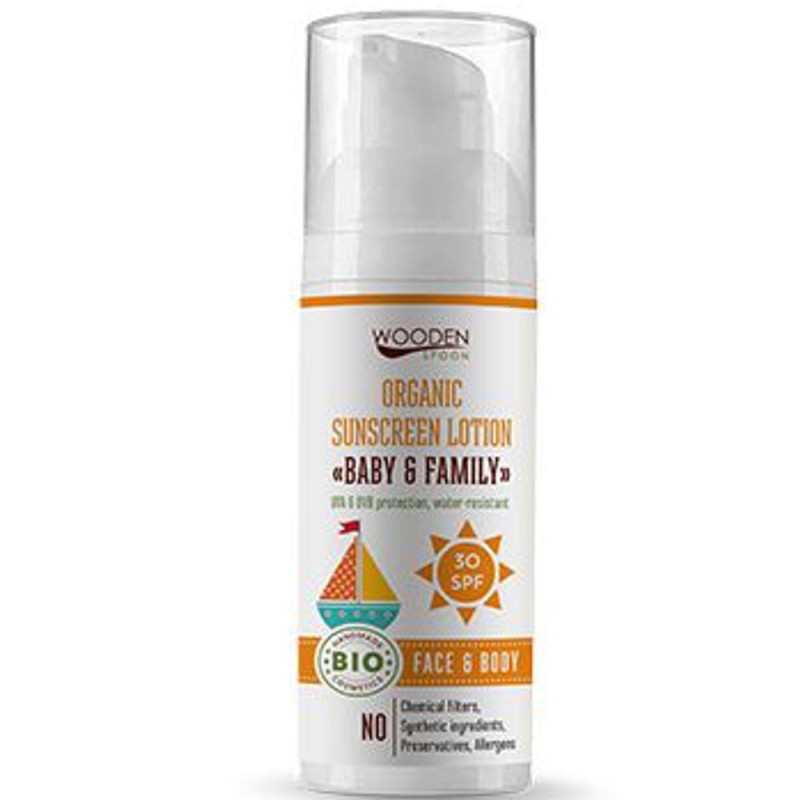 Loțiune protecție solară copii și adulți SPF30 WOODEN SPOON