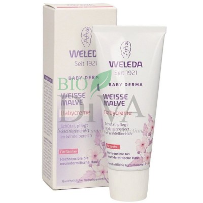 Cremă cu nalbă albă pentru zona scutecului piele hipersensibilă Weleda