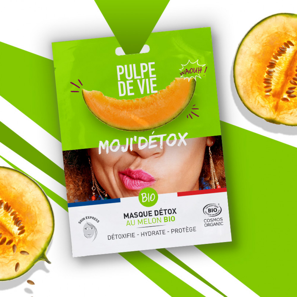 Mască detoxifiantă anti-poluare Moji'Detox Pulpe de Vie